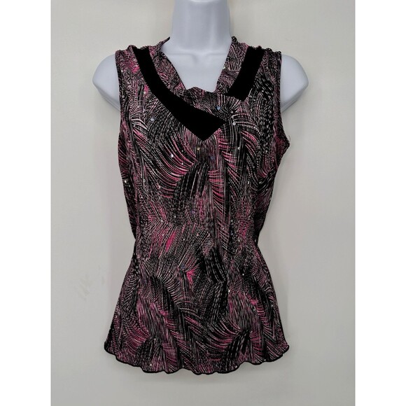 Vintage y2k Babydoll Top‎ Small Red Black Floral Cottagecore embed  Speechless - Picture 1 of 10